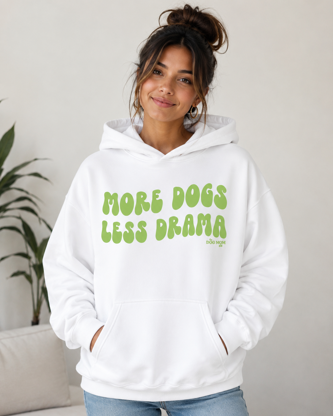 More Dogs Less Drama Hoodie – Unisex Premium Dog Lover Hoodie