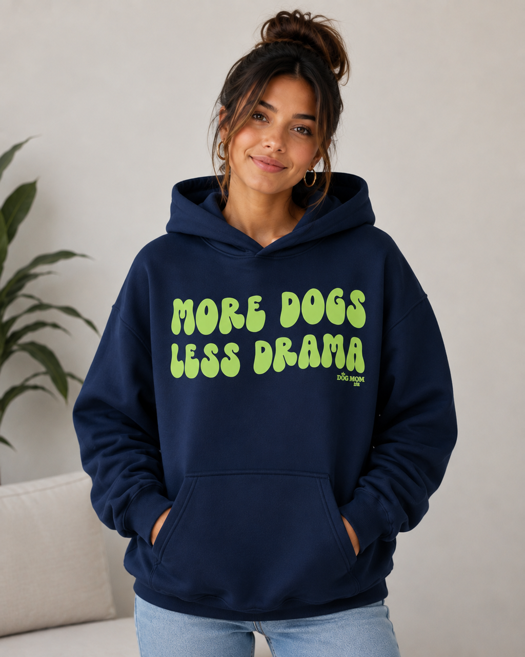 More Dogs Less Drama Hoodie – Unisex Premium Dog Lover Hoodie