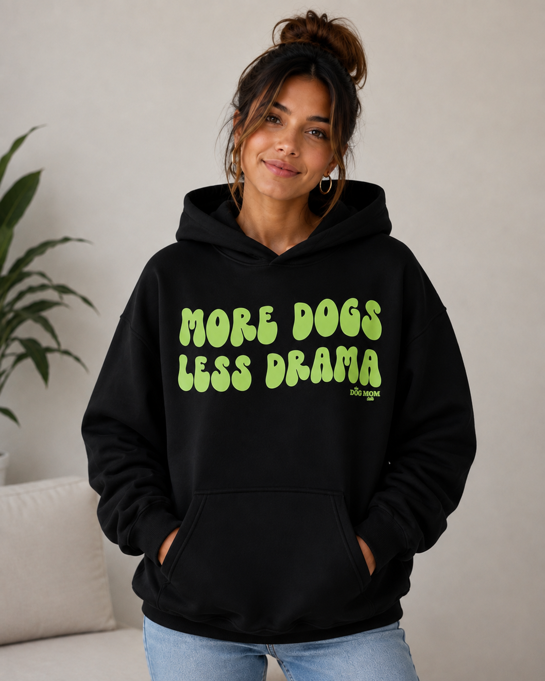 More Dogs Less Drama Hoodie – Unisex Premium Dog Lover Hoodie