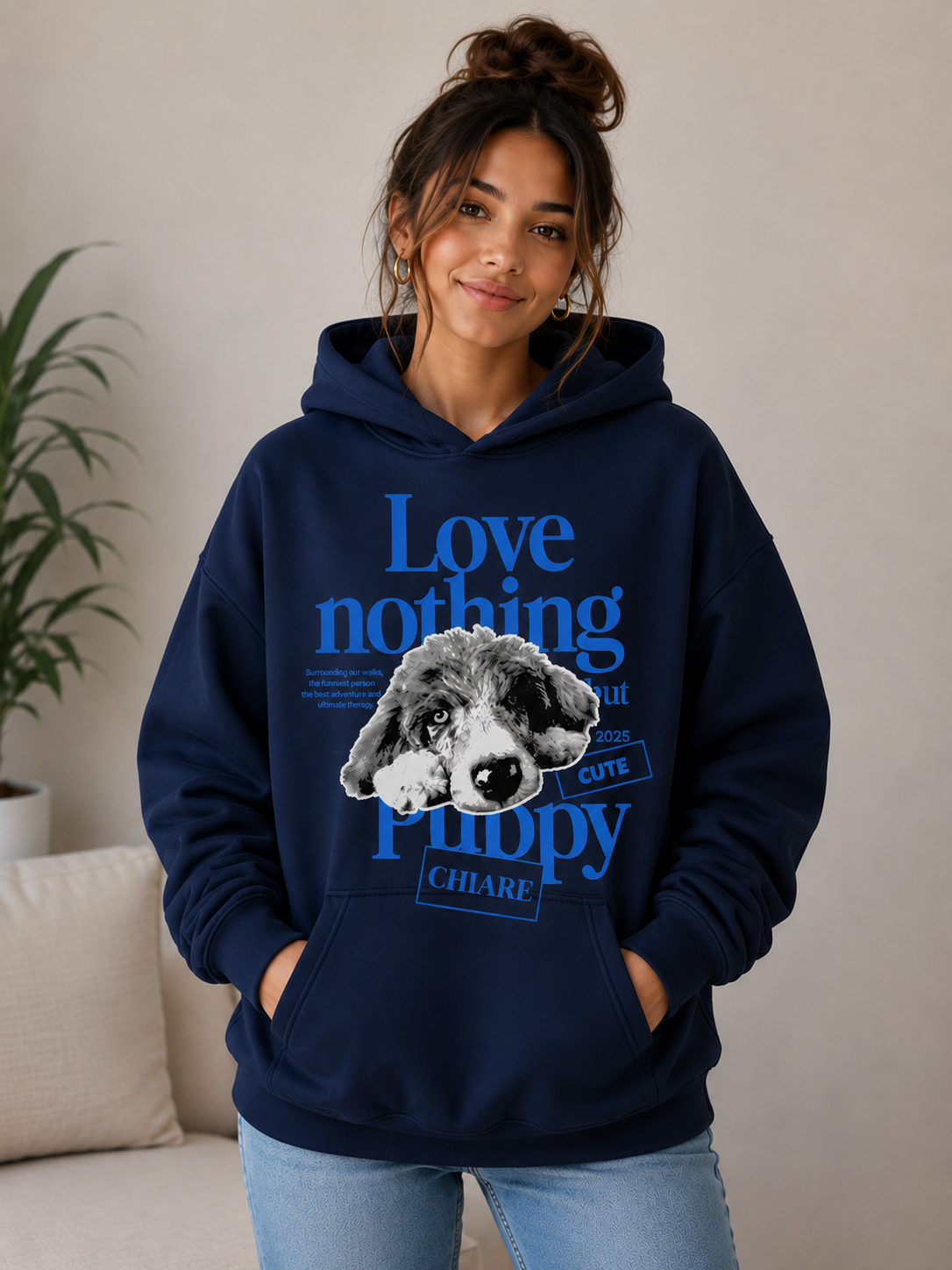 Love Nothing More Than My Puppy Hoodie – Unisex Premium Dog Lover Hoodie