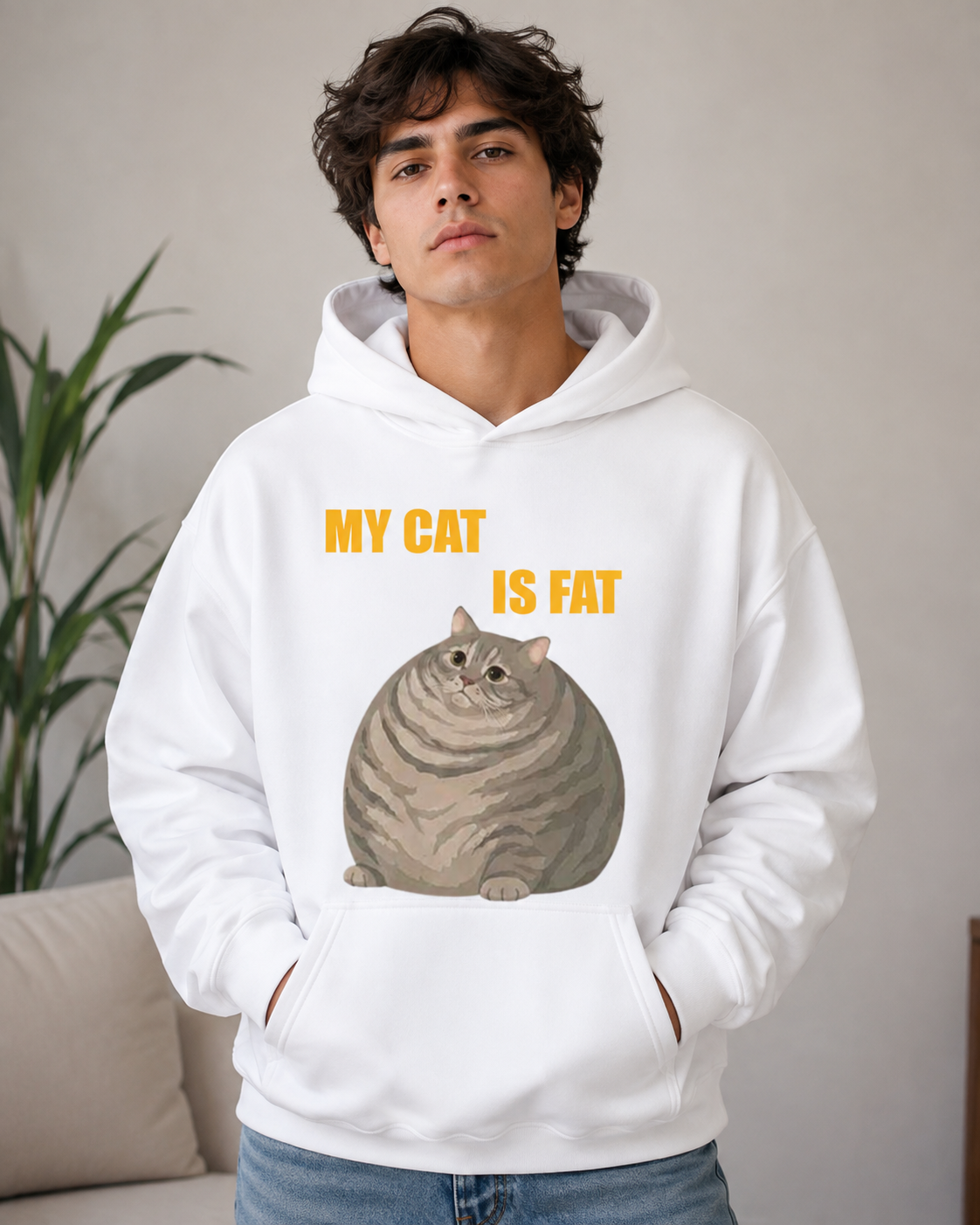 My Cat Is Fat Hoodie – Unisex Funny Cat Lover Hoodie