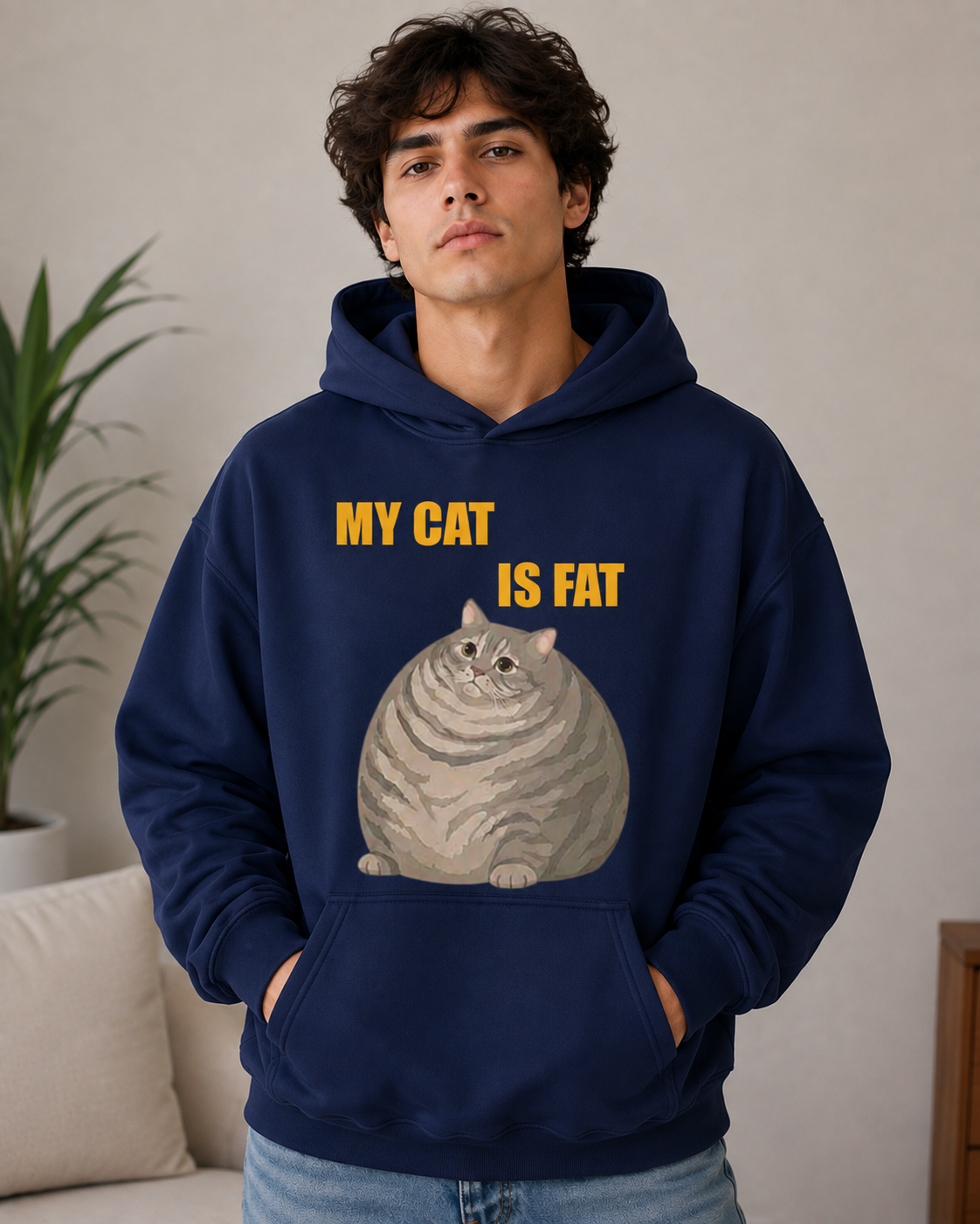 My Cat Is Fat Hoodie – Unisex Funny Cat Lover Hoodie