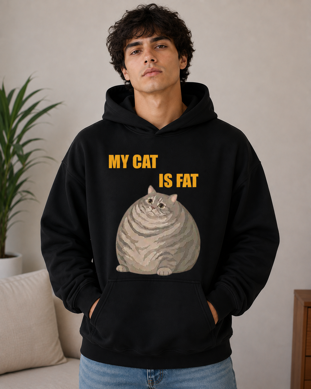 My Cat Is Fat Hoodie – Unisex Funny Cat Lover Hoodie