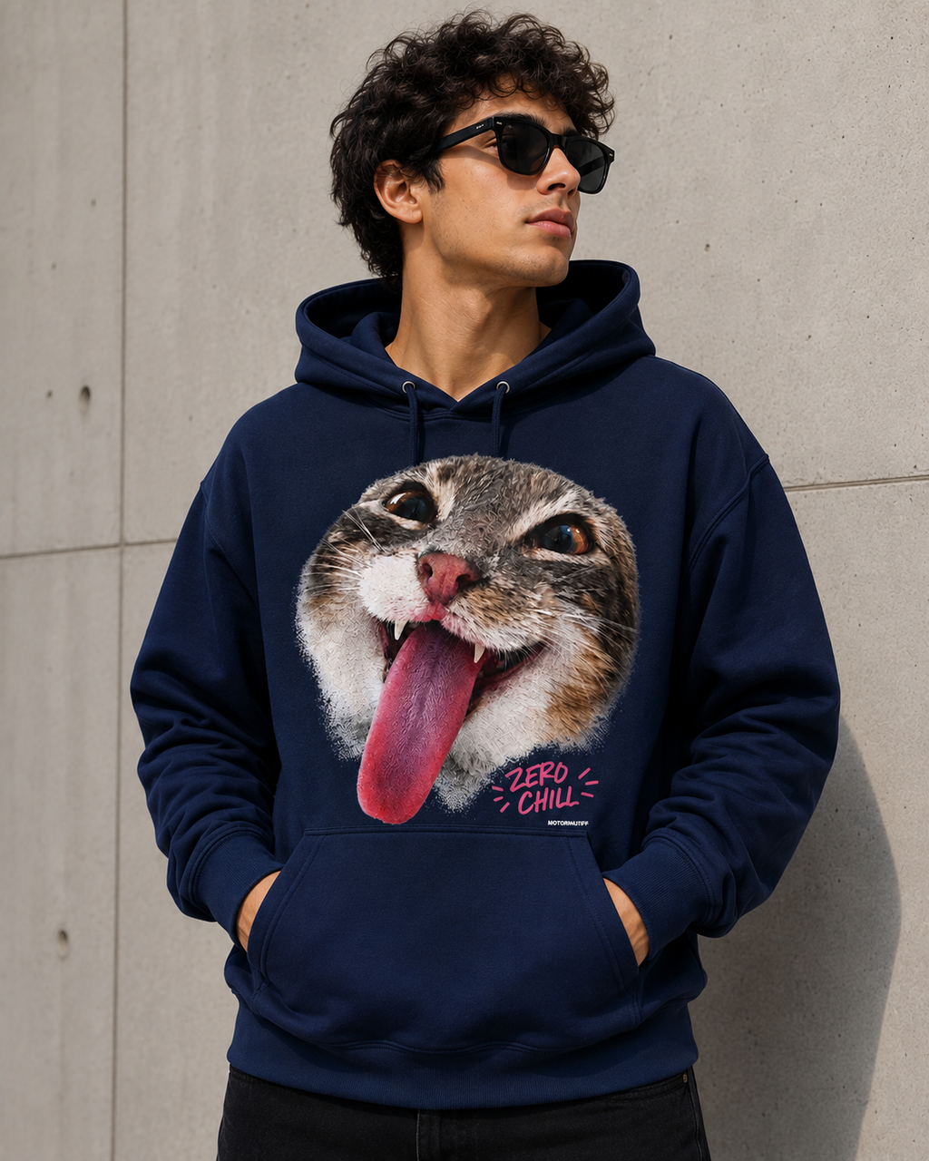 Zero Chill Cat Hoodie – Unisex Premium Cat Lover Hoodie