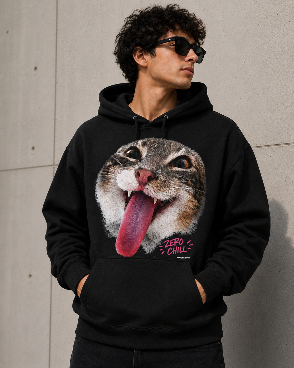 Zero Chill Cat Hoodie – Unisex Premium Cat Lover Hoodie