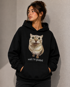 Wait, I’m Goated Hoodie – Unisex Funny Cat Lover Hoodie