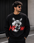 MEOW Angry Cat Graphic Sweatshirt | Unisex Sweatshirt