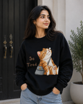 So Tired Cat Graphic Sweatshirt | Unisex Sweatshirt