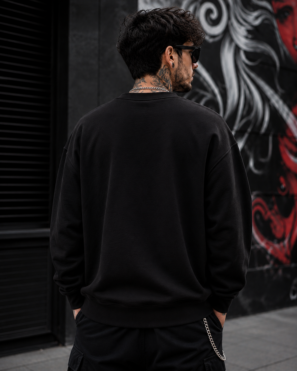 Fuck The System Rebel Cat Graphic Sweatshirt | Unisex Sweatshirt