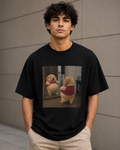Mirror Mirror, Who’s the Cutest? – Dog Lover Unisex Oversized T-Shirt 🐶