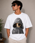 Street Pup Vibes – Cool Dog Lover Unisex Oversized T-Shirt 🐶🖤