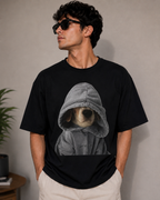 Street Pup Vibes – Cool Dog Lover Unisex Oversized T-Shirt 🐶🖤