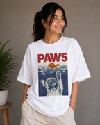 Paws Above Water – Funny Dog Lover Unisex Oversized T-Shirt 🐾🐶