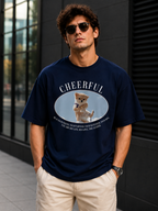 Cheerful Pup – Cute Dog Lover Unisex Oversized T-Shirt 🐶❤️