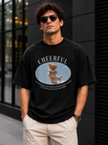 Cheerful Pup – Cute Dog Lover Unisex Oversized T-Shirt 🐶❤️