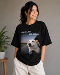 Relax Bro, Life’s Not a Race – Funny Chill Dog Lover Unisex Oversized T-Shirt 🐶🌼