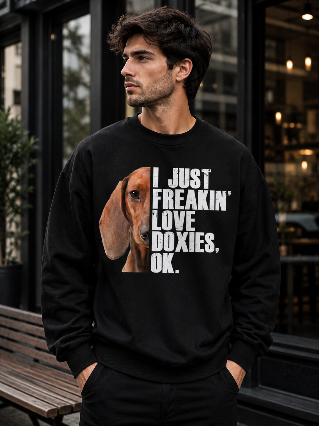 Just Freakin’ Love Doxies – Cute Dachshund Lover | Unisex Sweatshirt