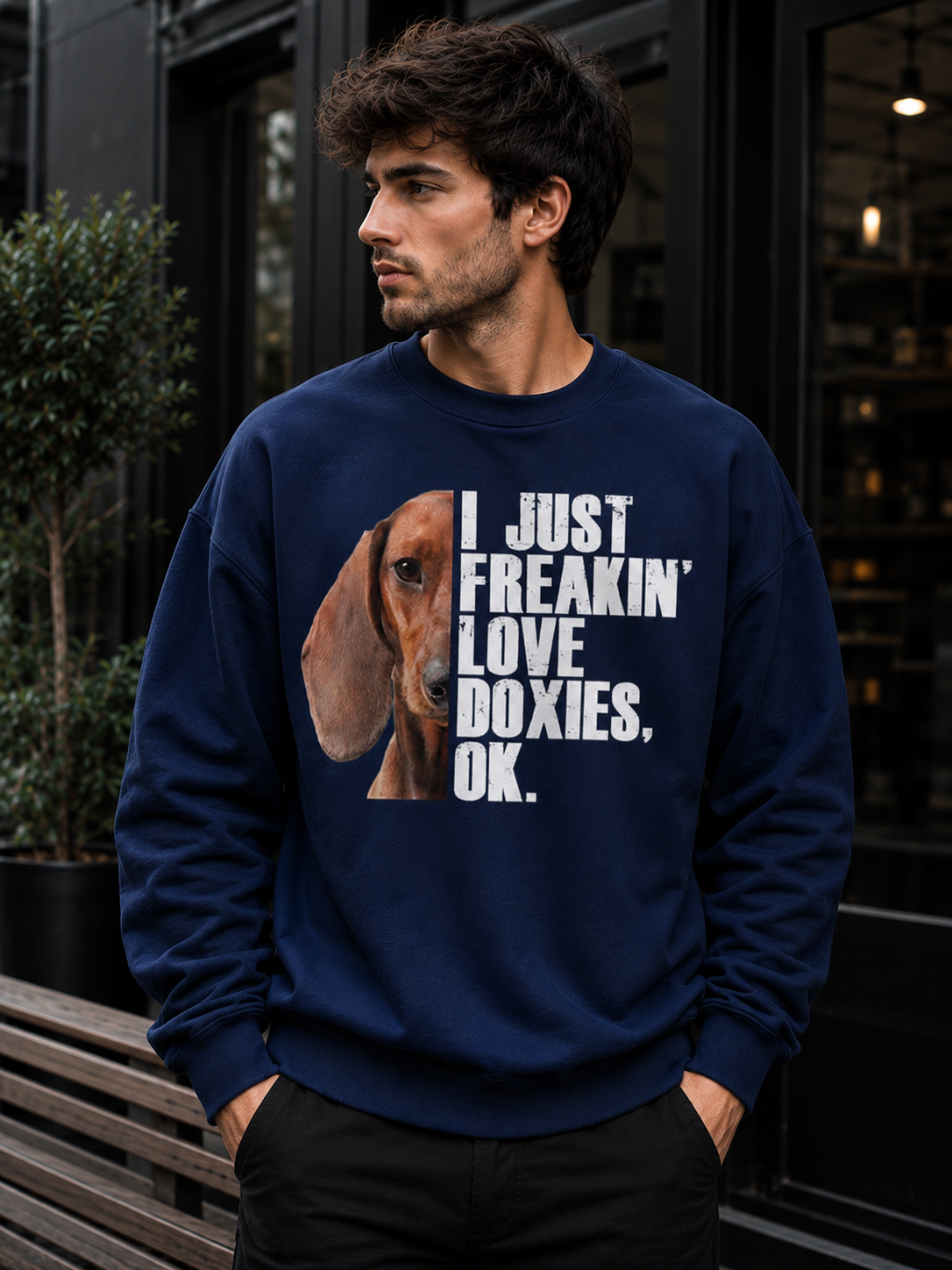 Just Freakin’ Love Doxies – Cute Dachshund Lover | Unisex Sweatshirt