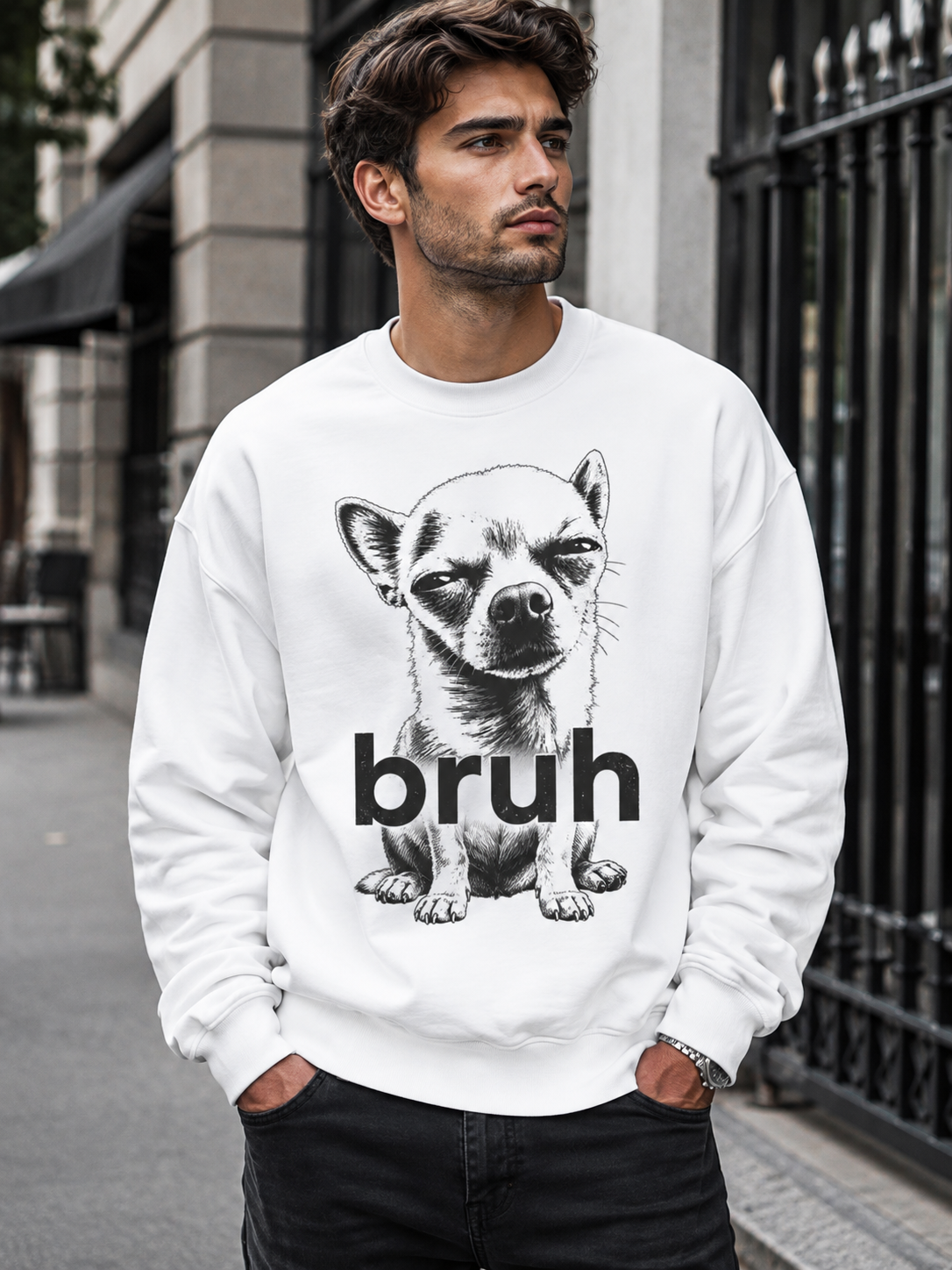 Brunch Pup – Cute Dog | Unisex Sweatshirt