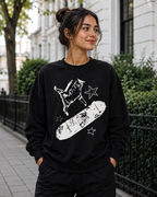 Skater Cat – Cool Cat Lover | Unisex Sweatshirt