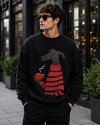 Coffee & Canines Minimalist Dog Lover Sweatshirt | Unisex Sweatshirt