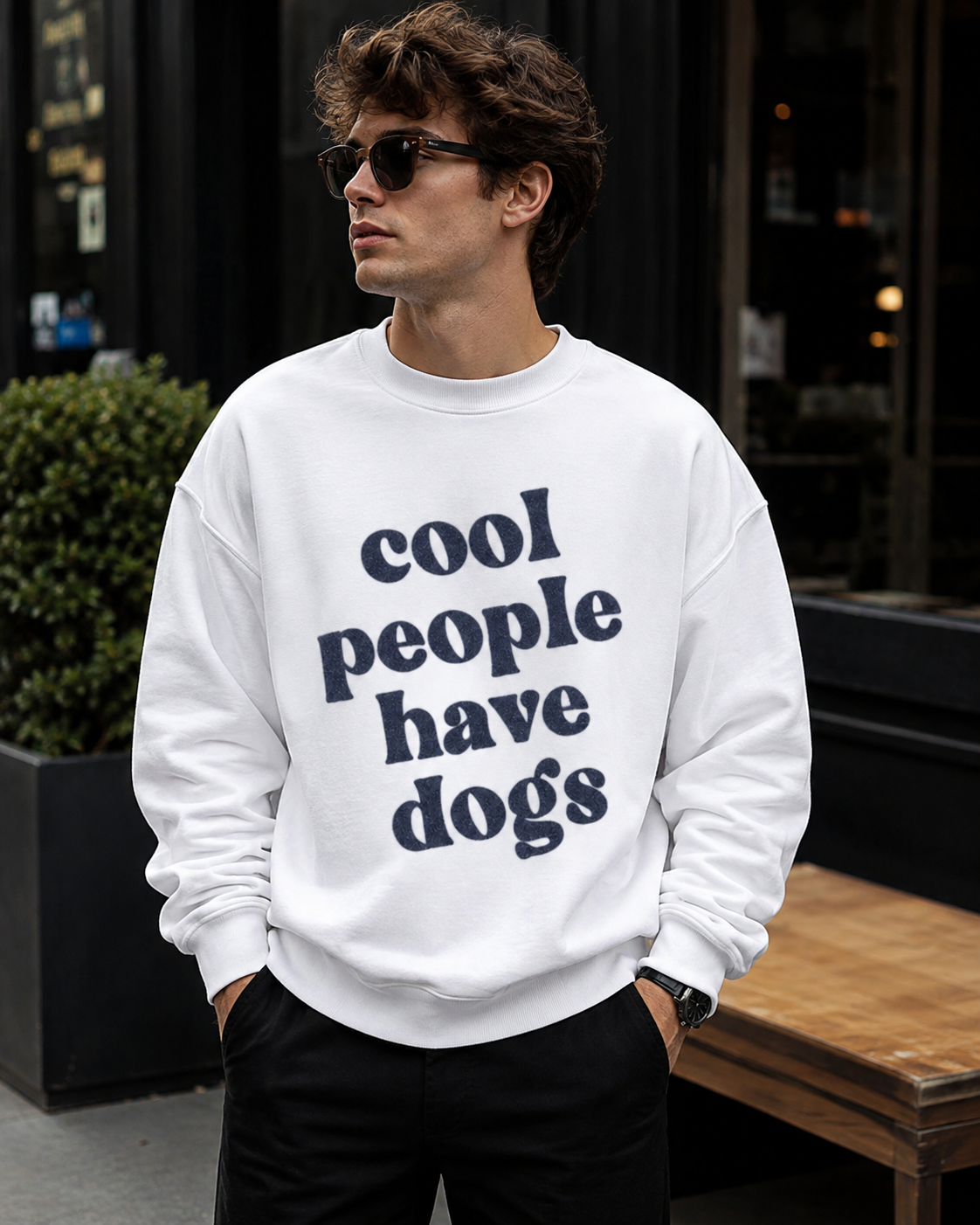 Cool People Have Dogs Sweatshirt | Unisex Sweatshirt