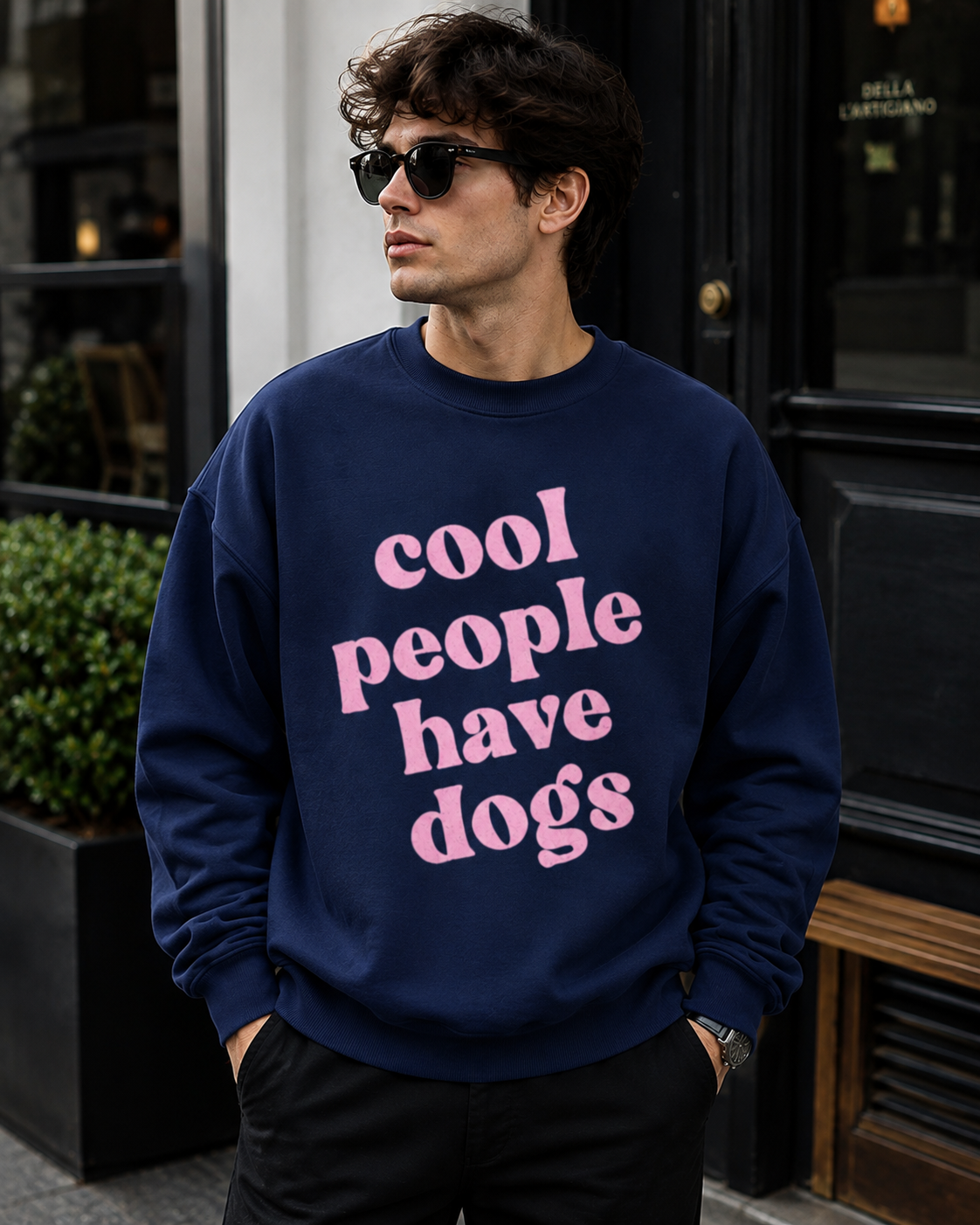 Cool People Have Dogs Sweatshirt | Unisex Sweatshirt
