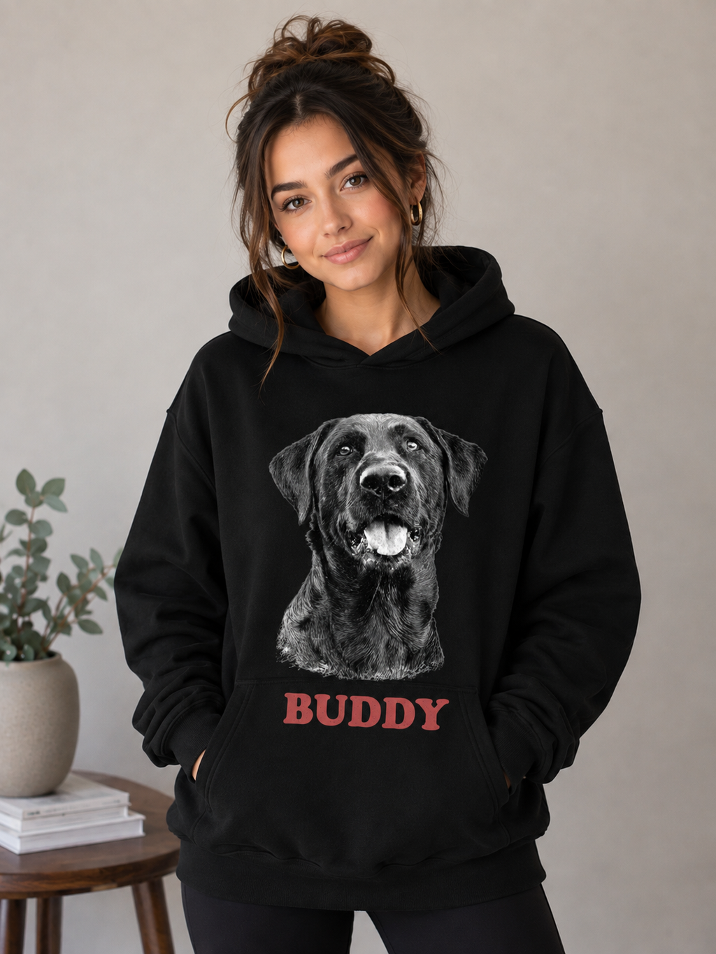 Buddy Dog Hoodie – Unisex Premium Personalized Dog Lover Hoodie