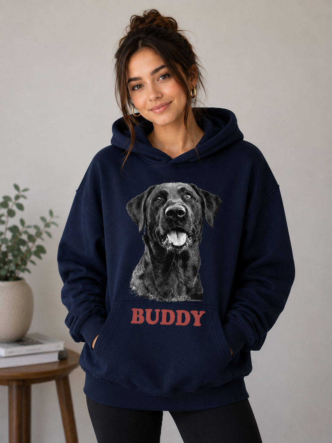Buddy Dog Hoodie – Unisex Premium Personalized Dog Lover Hoodie