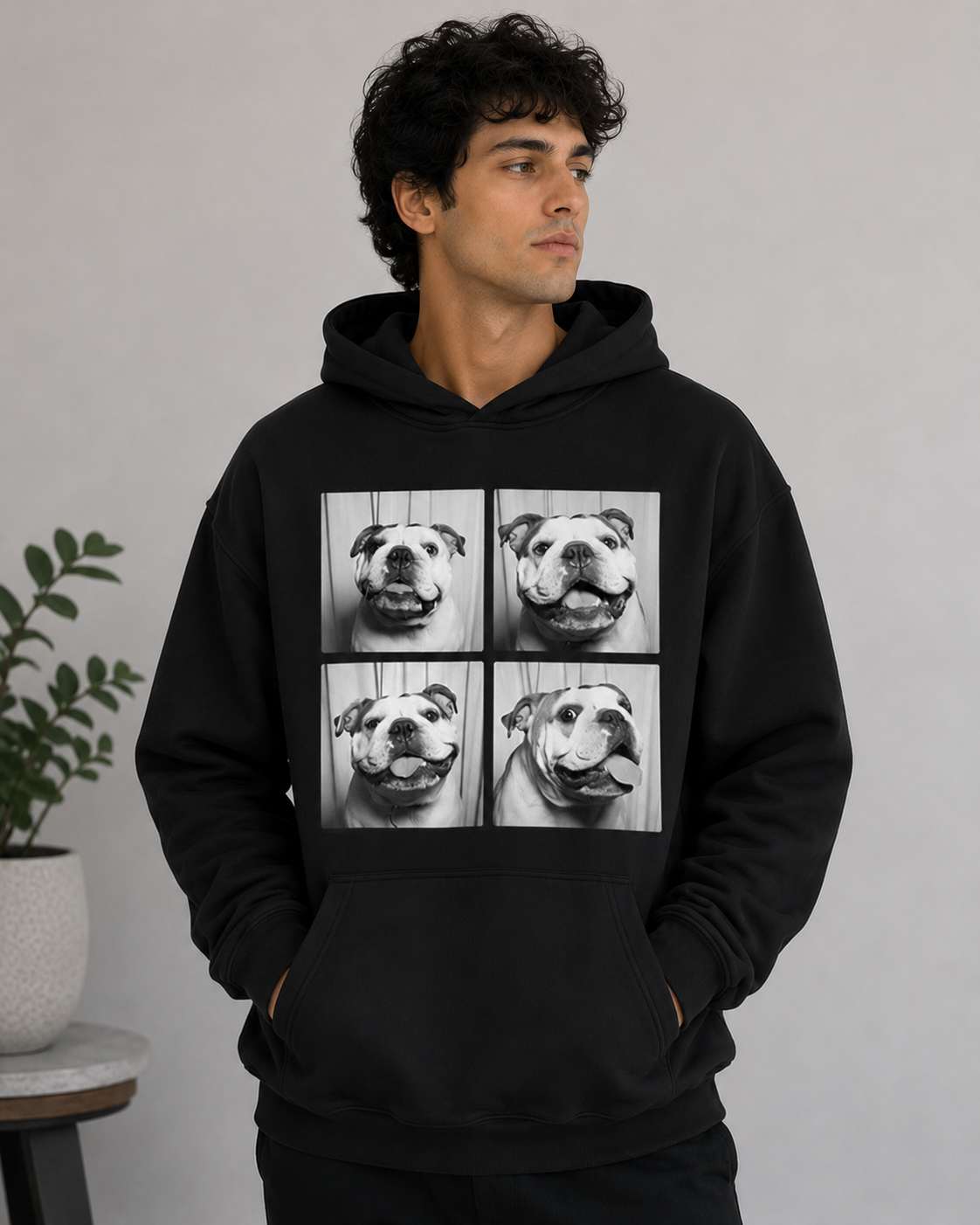 Bulldog Expressions Hoodie – Unisex Premium Dog Lover Hoodie