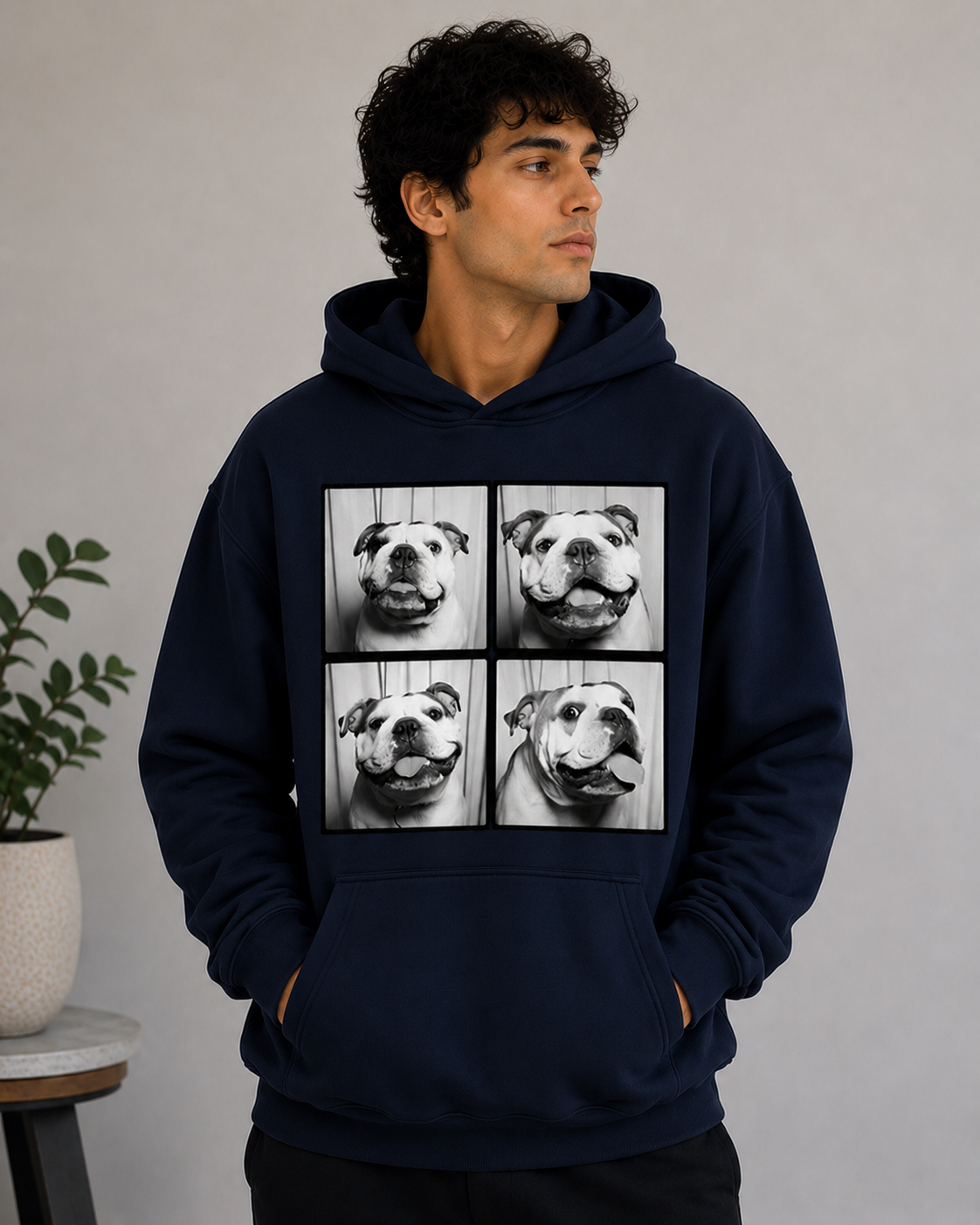 Bulldog Expressions Hoodie – Unisex Premium Dog Lover Hoodie