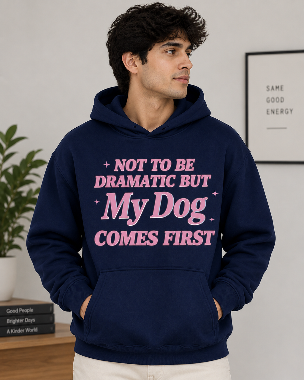 My Dog Comes First Hoodie – Unisex Premium Dog Lover Hoodie