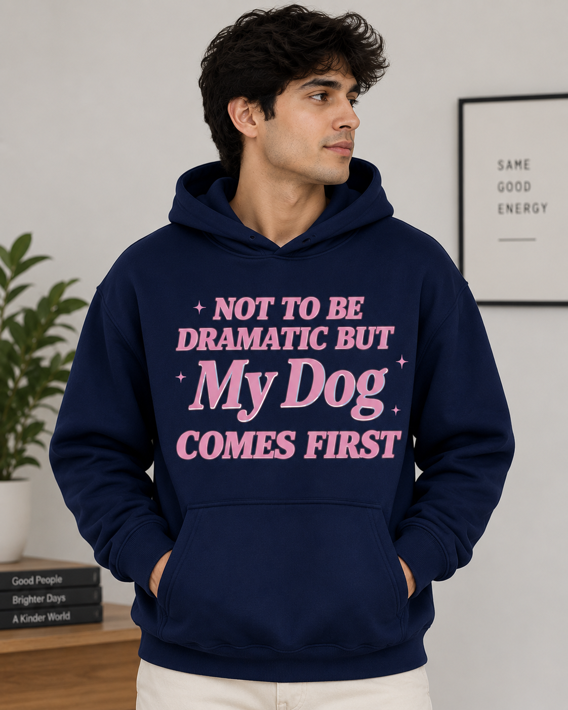 My Dog Comes First Hoodie – Unisex Premium Dog Lover Hoodie