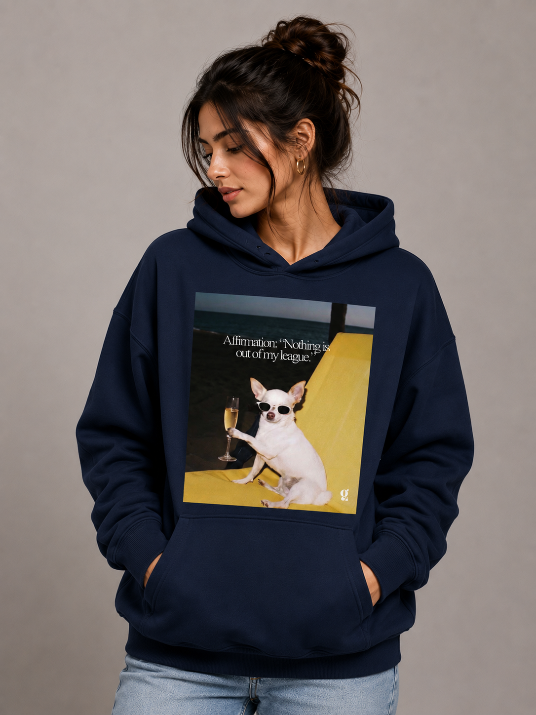 Nothing Is Out of My League Hoodie – Unisex Premium Dog Lover Hoodie