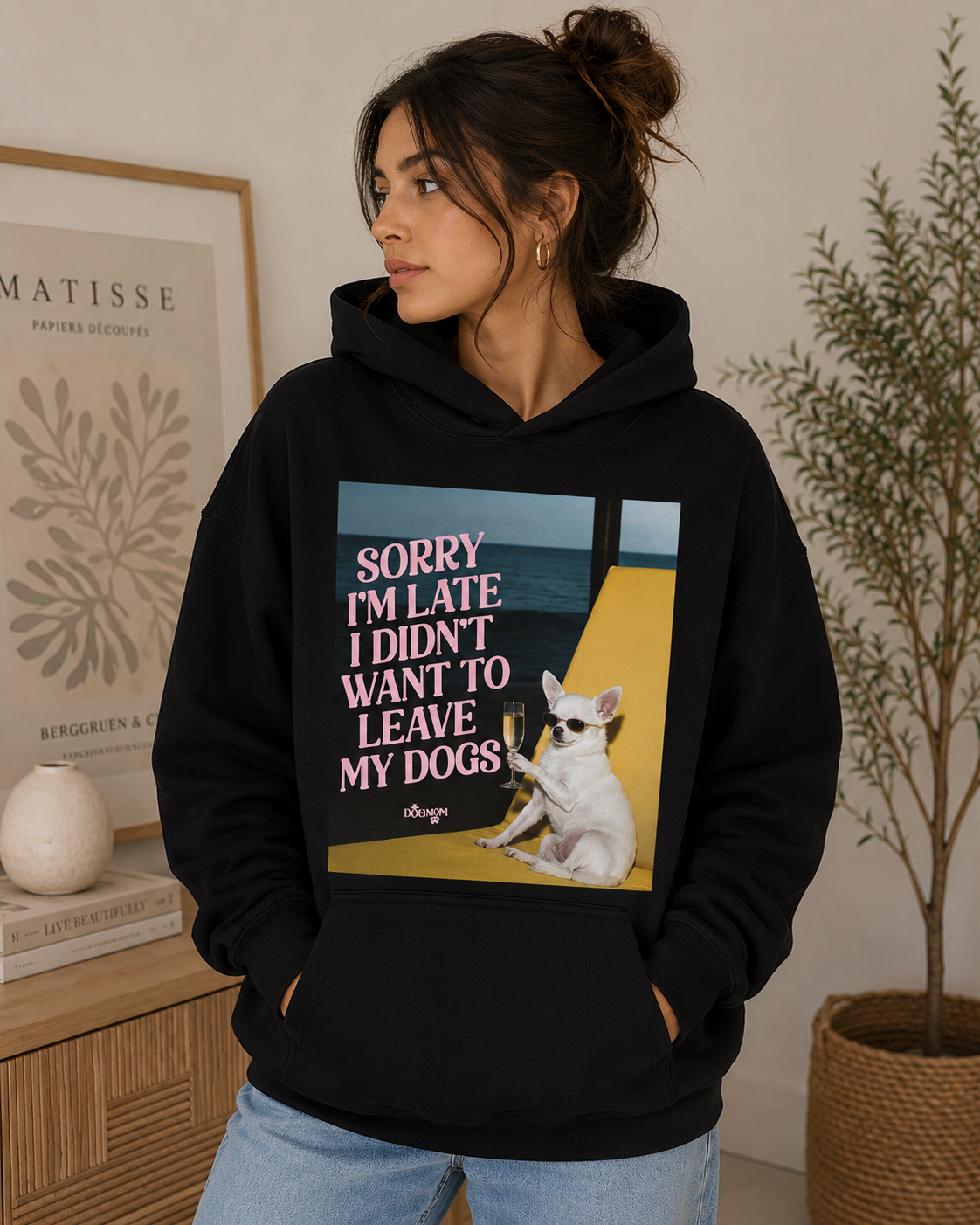 Sorry I’m Late, I Didn’t Want to Leave My Dogs – Unisex Premium Hoodie
