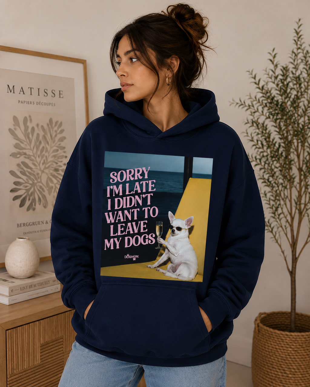 Sorry I’m Late, I Didn’t Want to Leave My Dogs – Unisex Premium Hoodie
