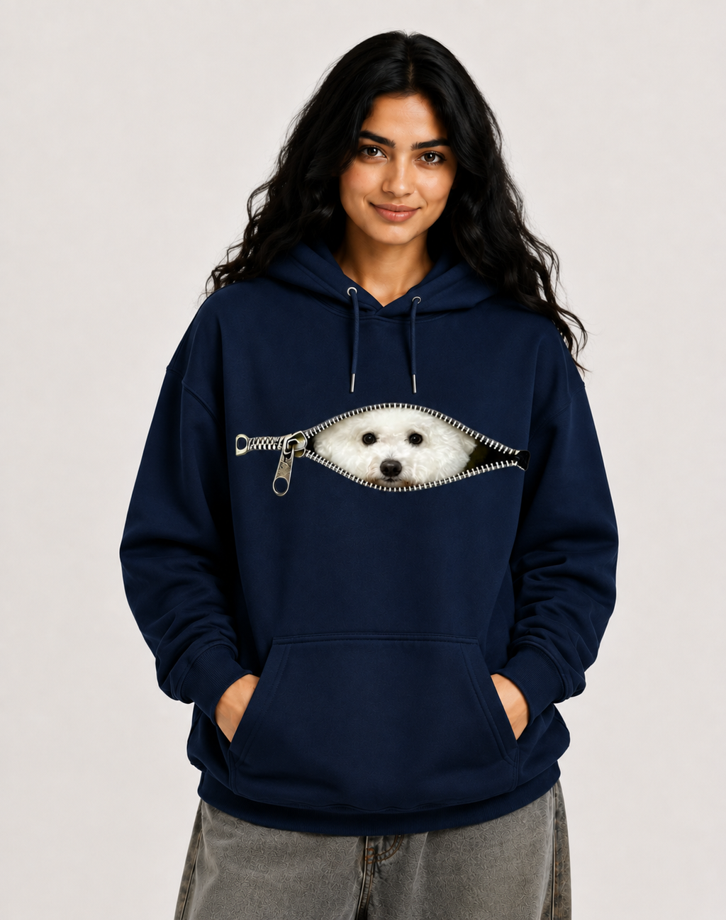 Dog in the Zipper Hoodie – Unisex Premium Dog Lover Hoodie