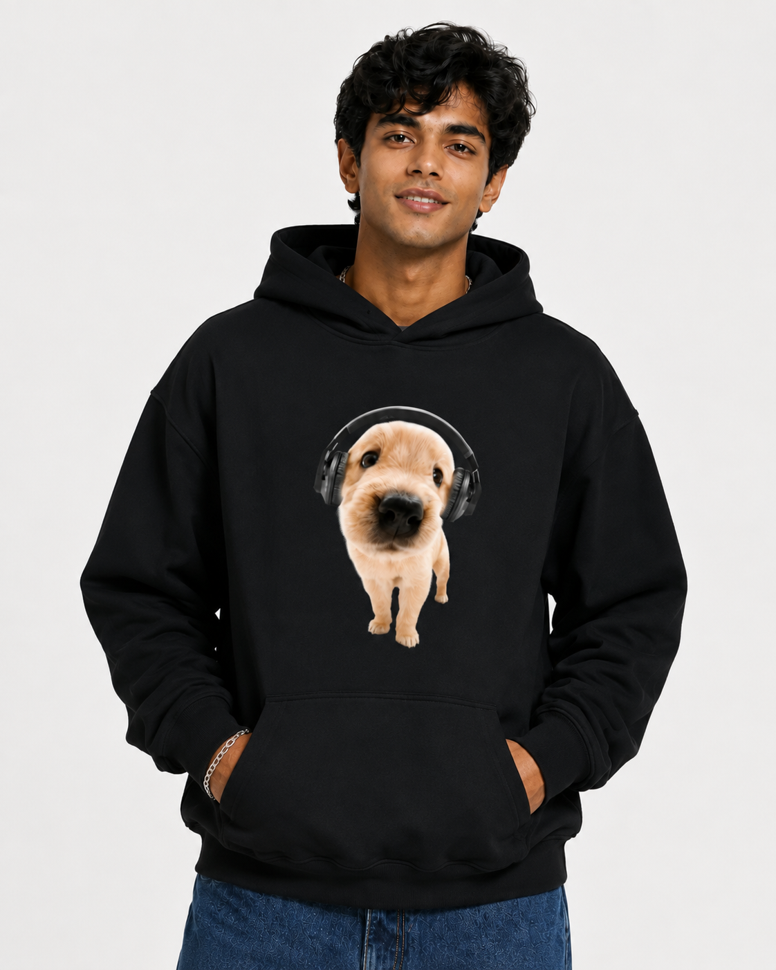Headphone Dog Hoodie – Unisex Premium Dog Lover Hoodie