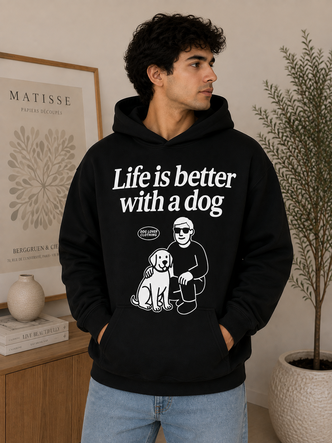 Life Is Better With a Dog Hoodie – Unisex Premium Dog Lover Hoodie