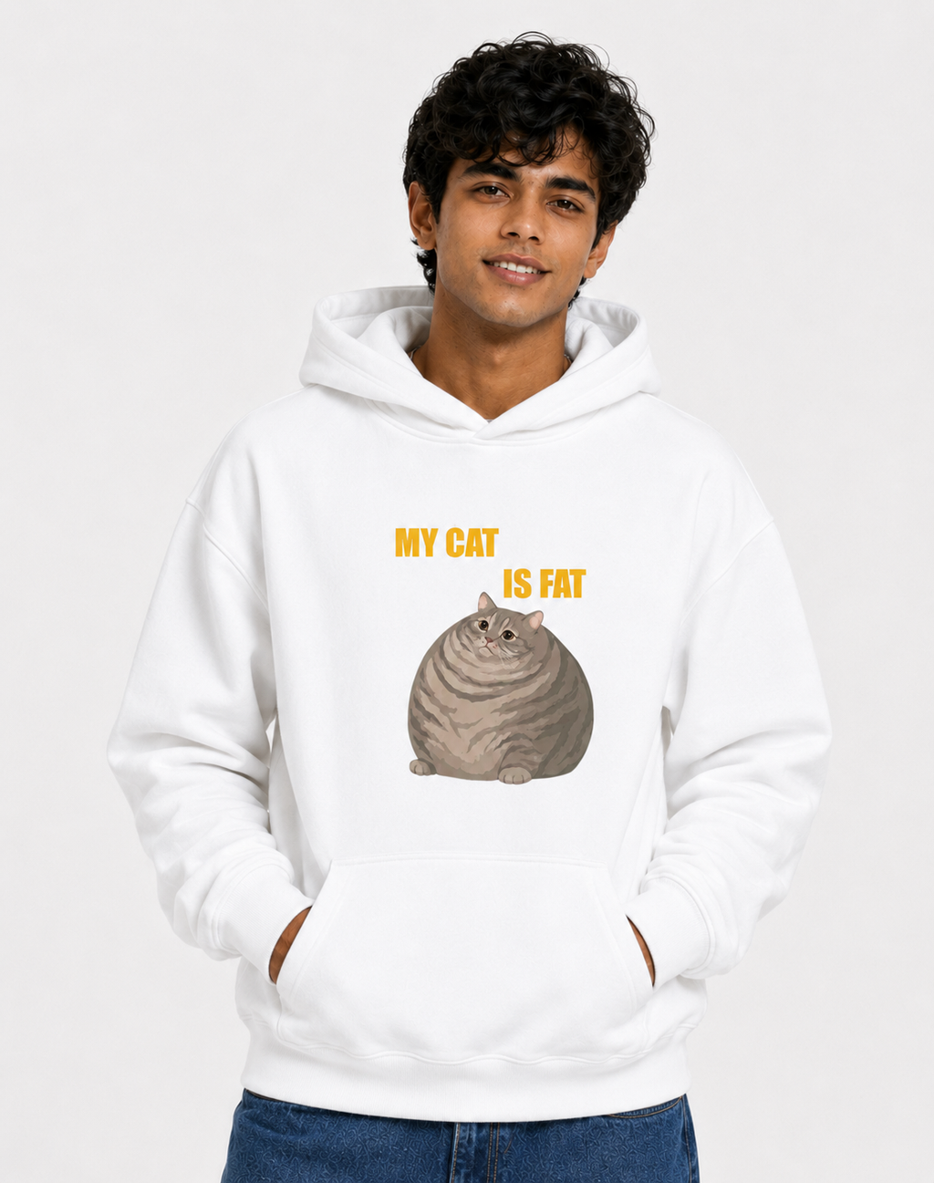 My Cat Is Fat Hoodie – Unisex Premium Cat Lover Hoodie