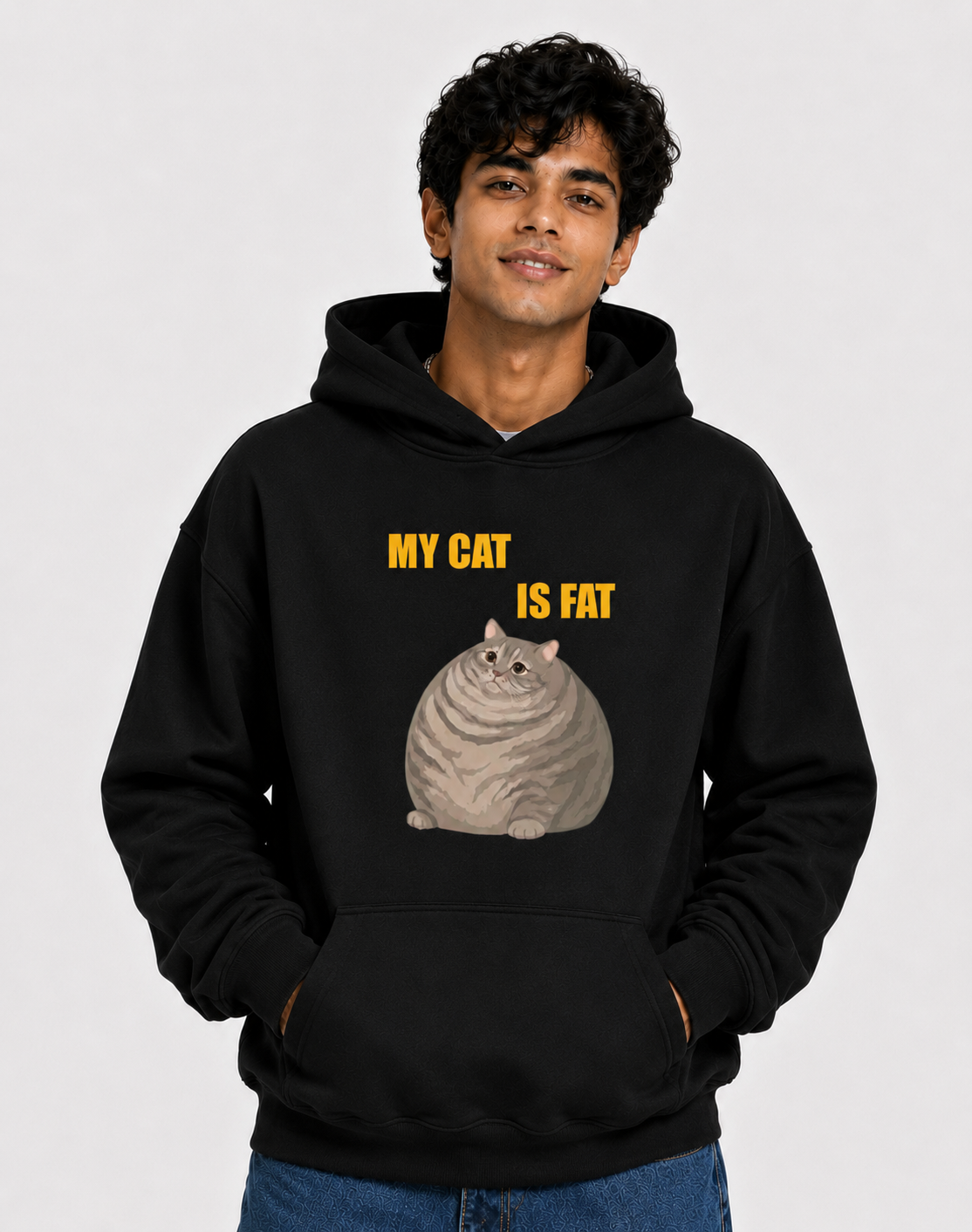 My Cat Is Fat Hoodie – Unisex Premium Cat Lover Hoodie