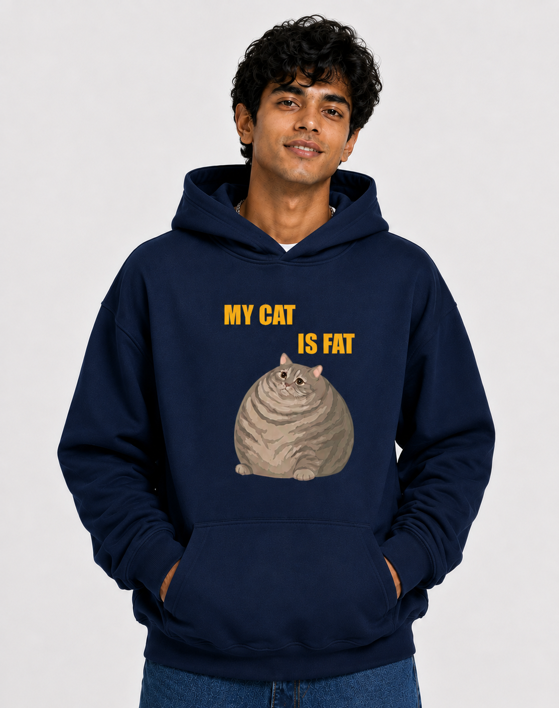 My Cat Is Fat Hoodie – Unisex Premium Cat Lover Hoodie
